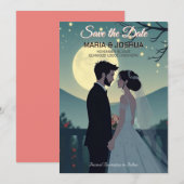 Save The Date Carton d'invitation à la date Studio Ghibli (Devant / Derrière)