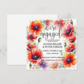 Save The Date Carton d'invitation à la soirée de fiançailles au (Devant / Derrière)