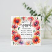 Save The Date Carton d'invitation à la soirée de fiançailles au (Debout devant)