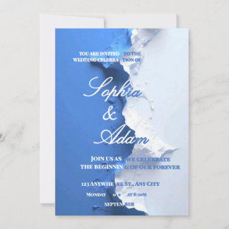 Save The Date Carton d'invitation de mariage artistique à textur