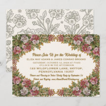 Carton d'invitation de mariage au Pennsylvania Mou