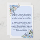 Save The Date Carton d'invitation de mariage bleu clair (Dos)
