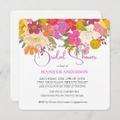 Save The Date Carton d'invitation de mariage printanier floral p (Devant / Derrière)