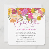 Save The Date Carton d'invitation de mariage printanier floral p (Devant)