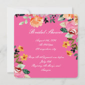 SAVE THE DATE CARTON D'INVITATION POUR MARIAGE FLEURS ROSES (Devant)