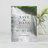 Save The Date Cascade Nature Mariage extérieur Enregistrer la da (Debout devant)