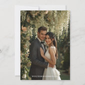 Save The Date Cascading Floral Monogram Crest Wedding (Dos)