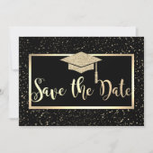 Save The Date Casquette de remise des diplômes avec paillettes d (Devant)