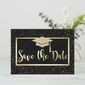 Save The Date Casquette de remise des diplômes avec paillettes d (Debout devant)