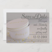 Save The Date Casquette mariage Boîte Confetti Enregistrer La Da (Devant)