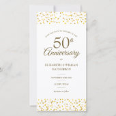 Save The Date Célébration classique de 50 ans de mariage avec de (Devant)