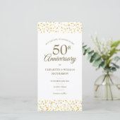 Save The Date Célébration classique de 50 ans de mariage avec de (Debout devant)
