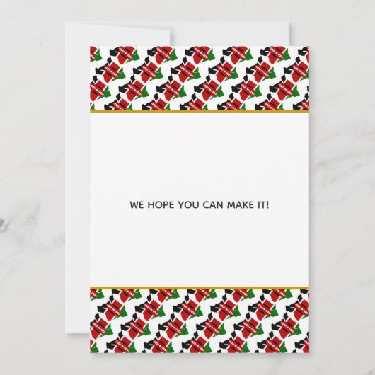 Save The Date Célébration de mariage chrétien au KENYA (Dos)