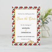 Save The Date Célébration de mariage coutumier chrétien au KENYA (Debout devant)
