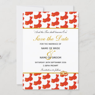 Save The Date Célébration de mariage événement spécial chrétien
