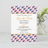 Save The Date Célébration de mariage événement spécial USA AMÉRI (Debout devant)