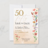 Save The Date Célébration des 50 ans de Soft Wildflower (Devant)