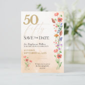 Save The Date Célébration des 50 ans de Soft Wildflower (Debout devant)