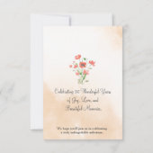 Save The Date Célébration des 50 ans de Soft Wildflower (Dos)