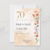 Save The Date Célébration des 70 ans de Soft Wildflower (Devant)