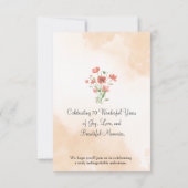 Save The Date Célébration des 70 ans de Soft Wildflower (Dos)