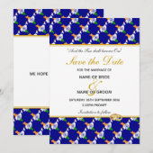 Save The Date Célébration spéciale de mariage chrétien en INDE B (Devant / Derrière)