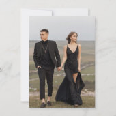Save The Date Céleste noir et blanc (Dos)