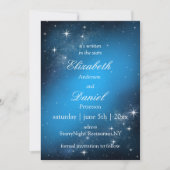 Save The Date Céleste StarryNight Enregistrer La Date Mariage In (Devant)