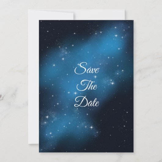 Save The Date Céleste StarryNight Enregistrer La Date Mariage In (Dos)