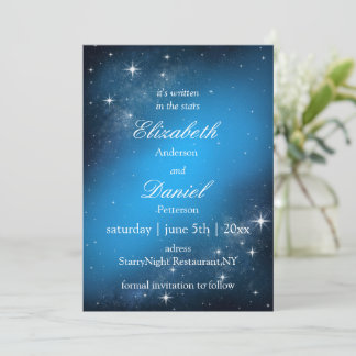 Save The Date Céleste StarryNight Enregistrer La Date Mariage In