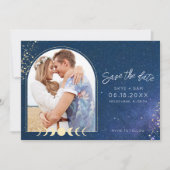 Save The Date Celestial Starry Sky Mariage photo romantique (Devant)