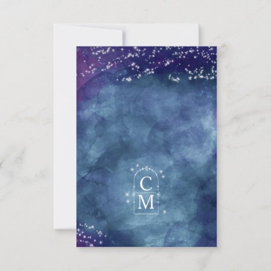 Save The Date Céline ・ Ciel étoilé Thème Mariage céleste (Dos)