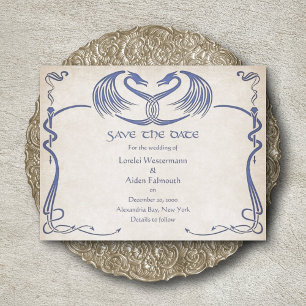 Save The Date Celtic Viking Dragon Mariage
