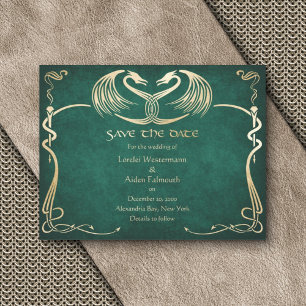 Save The Date Celtic Viking Dragon Mariage