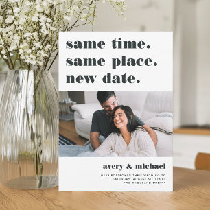 Save The Date Cendres Photo de report de mariage moderne