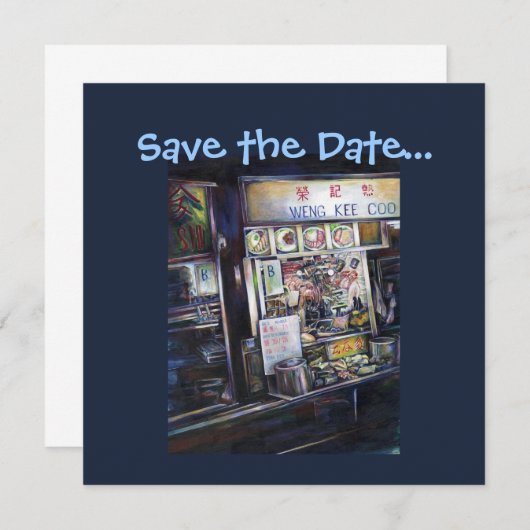 Save The Date Cenosillicaphia, Singapour (Devant / Derrière)