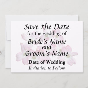Save The Date Cercle de Dogwood rose