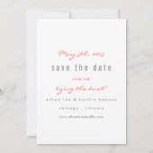 Save The Date Cerf-volant mignon Enregistrer la date (Dos)