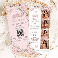 Cerisiers en Fleurs Or Rose Photomaton Quinceanera