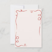 Save The Date C'est Amore Whimsical Hand Drawn Mariage (Dos)