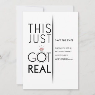 Save The Date C'Est Juste Réel   Drôle Enregistrer la date