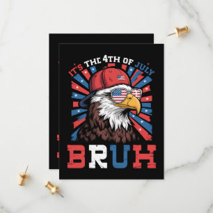 Save The Date C'est le 4 juillet Bruh Aigle américain Patriote