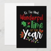 Save The Date C'Est Le Moment Le Plus Merveilleux De L'Année Noë (Devant / Derrière)