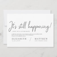 C'est toujours en train de se passer ! Mariage élé