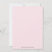 Save The Date C'est un bébé à fleurs fille (Dos)