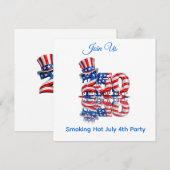 Save The Date Chaîne de clés America 250 4 juillet (Devant / Derrière)