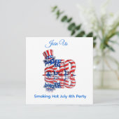 Save The Date Chaîne de clés America 250 4 juillet (Debout devant)