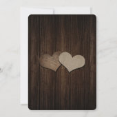 Save The Date Chaîne Mason Jar Lumières rustique Mariage en bois (Dos)