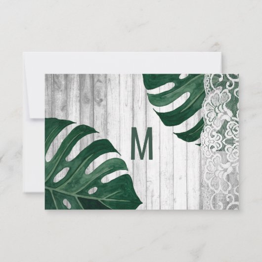 Save The Date Chaîne suisse de feuille de fromage lights Mariage (Dos)