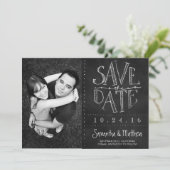 Save The Date Chalkboard Photo Enregistrer la date (Debout devant)